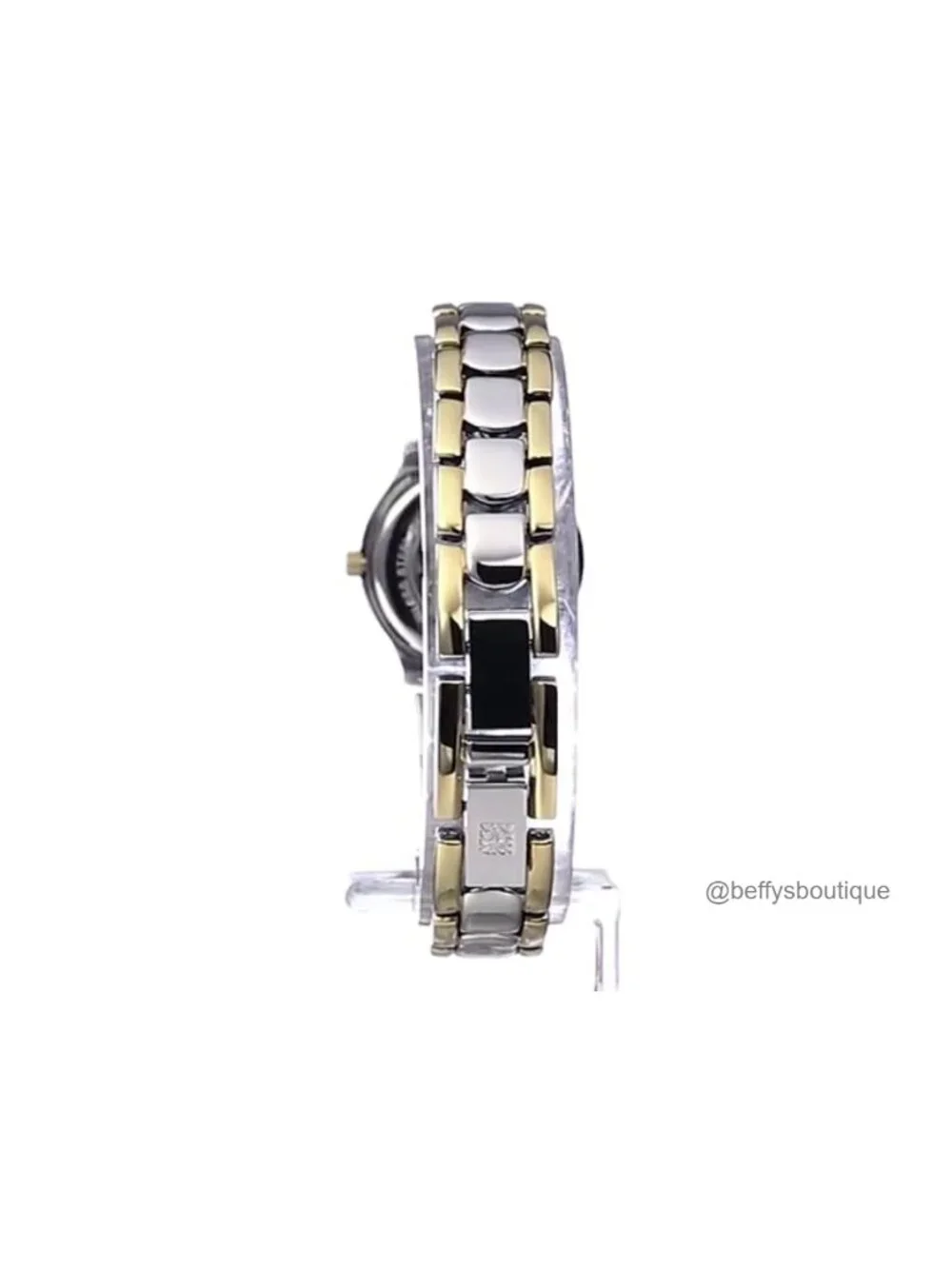 Women's Date Function Bracelet Watch Quartz Analog 24mm Two-Tone